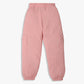 Girls Wide Leg Full Length Solid Mid Rise Trackpants