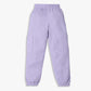 Girls Wide Leg Full Length Solid Mid Rise Trackpants