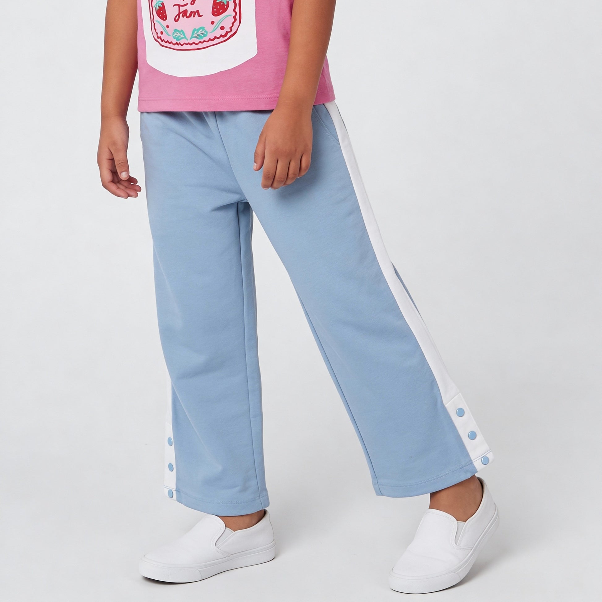 Girls Solid Pop Joggers