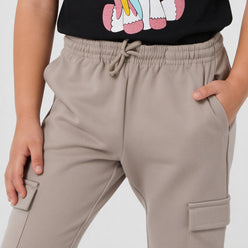 Girls Solid Pop Joggers