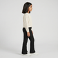 Girls Rib Trackpant With Hem Slit