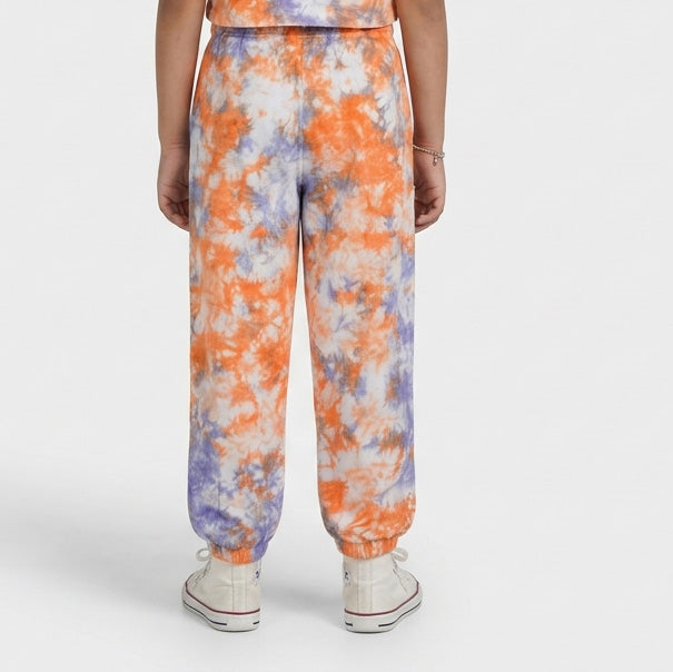 Girls Cotton Tie - Dye Track Pant