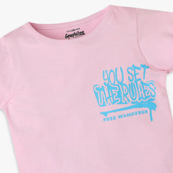 Girls Regular Fit Graphic T-Shirt