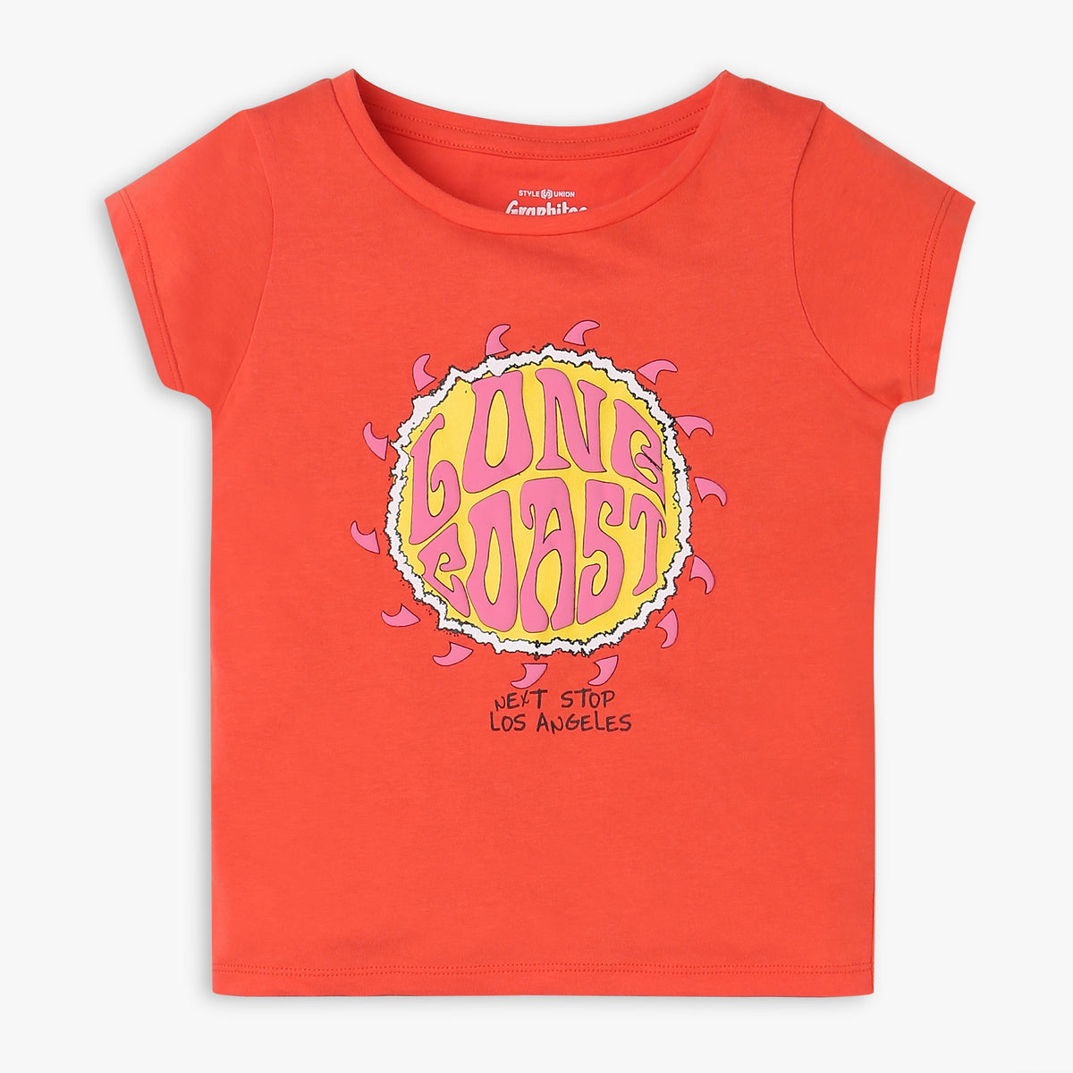 Girls Regular Fit Graphic T-Shirt