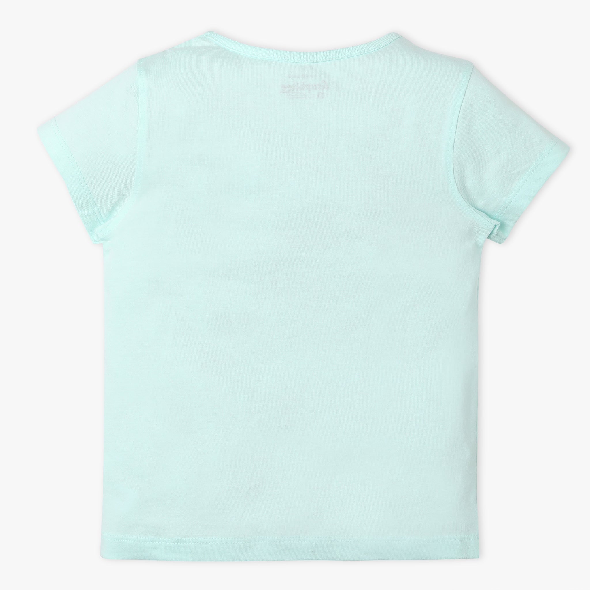 Girls Regular Fit Graphic Crew Neck T-Shirt