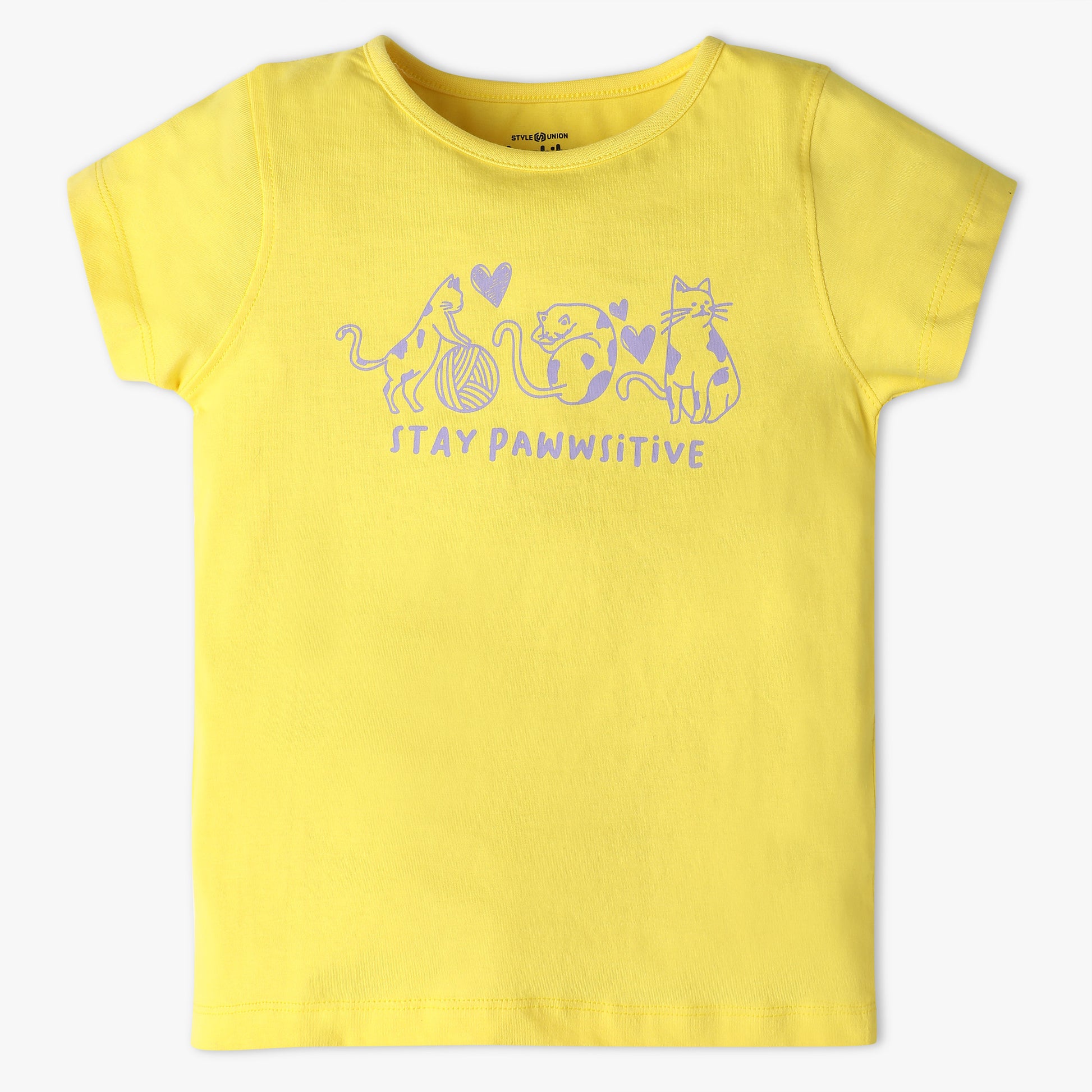 Girls Crew Neck Fun Playtime Graphic T-Shirt