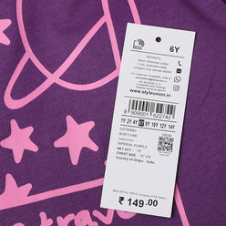 Girls Crew Neck Fun Playtime Graphic T-Shirt