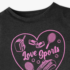 Girls Crew Neck Fun Playtime Graphic T-Shirt