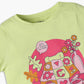 Girls Crew Neck Fun Playtime Graphic T-Shirt
