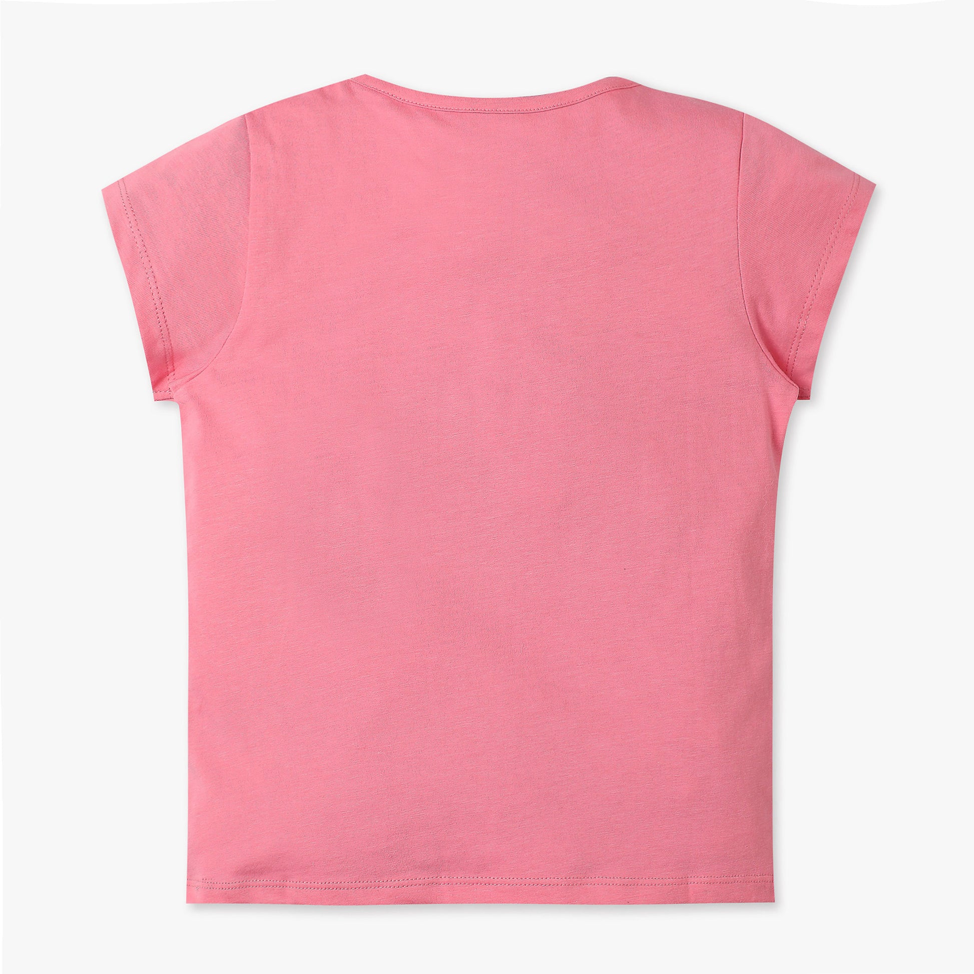 Girls Regular Fit Graphic Crew Neck T-Shirt