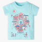 Girls Crew Neck Fun Playtime Graphic T-Shirt