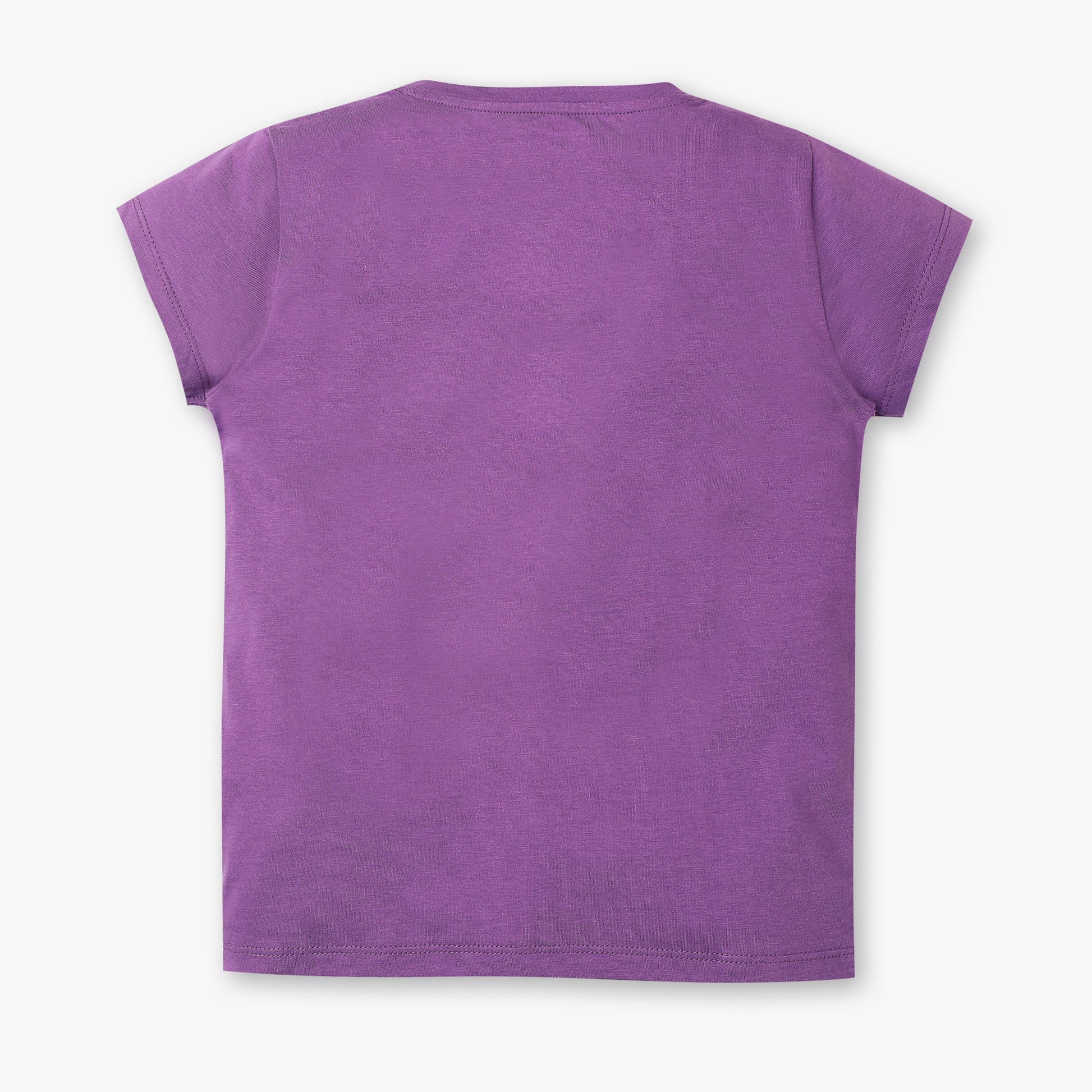 Girls Regular Fit Graphic Crew Neck T-Shirt