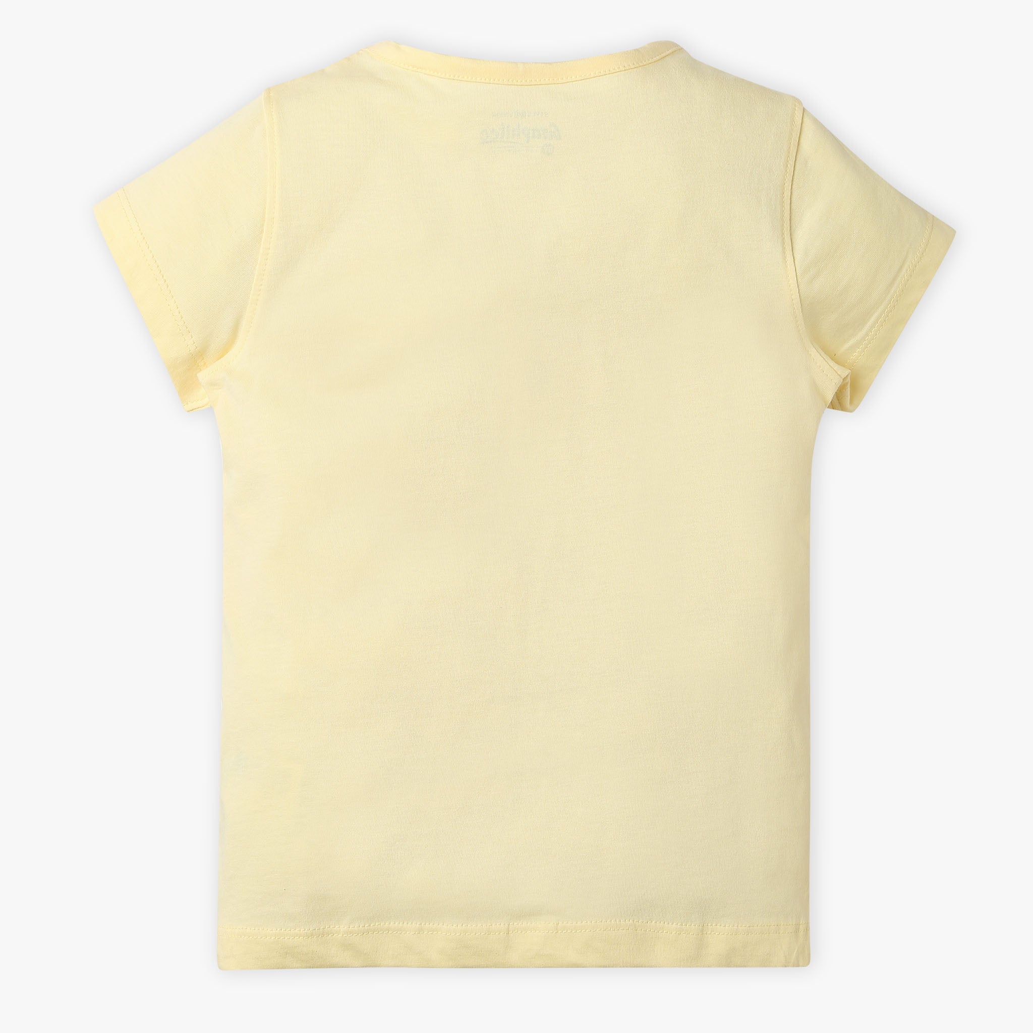 Girls Regular Fit Graphic Crew Neck T-Shirt