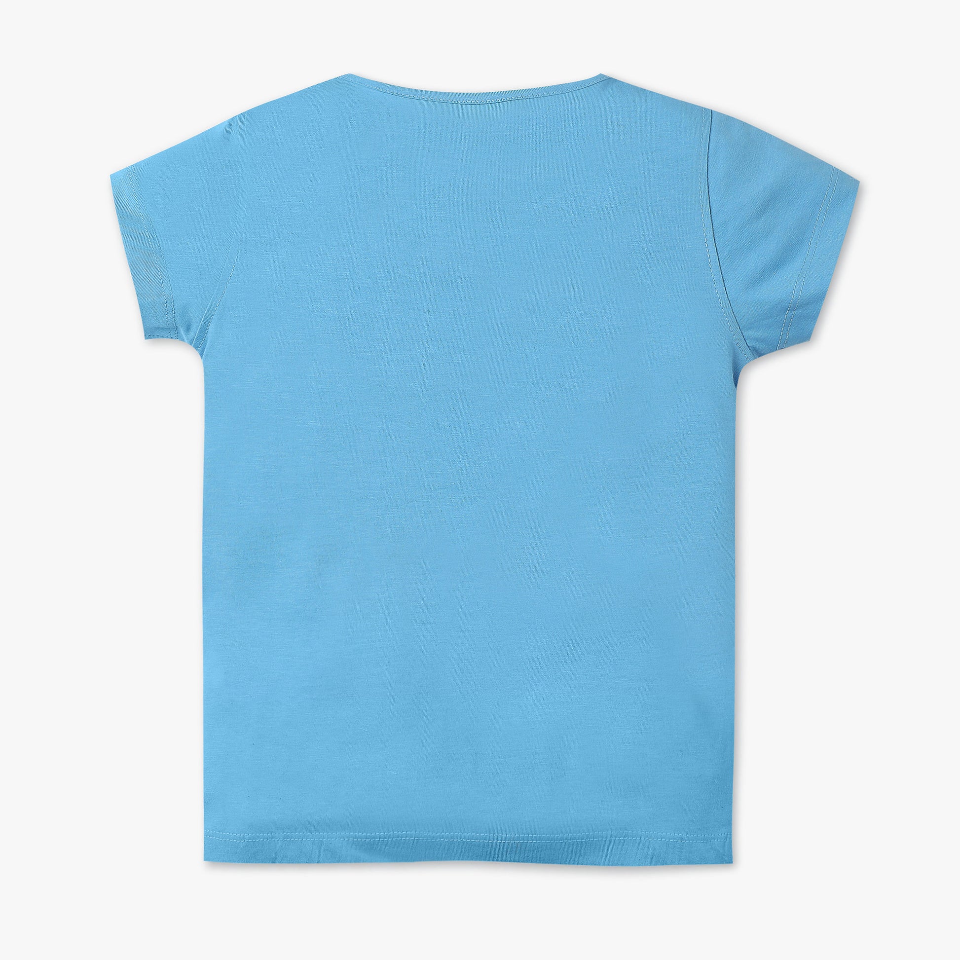 Girls Regular Fit Graphic Crew Neck T-Shirt