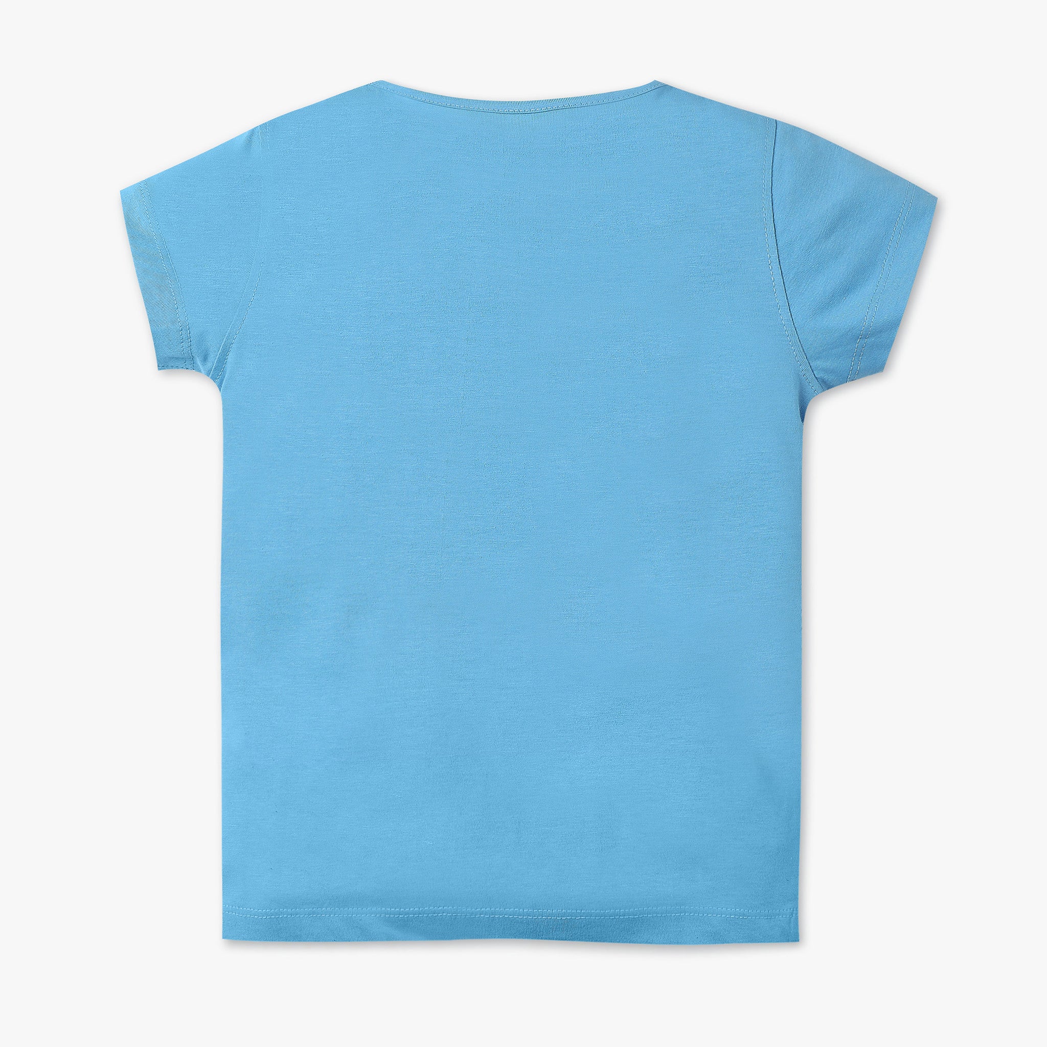 Girls Regular Fit Graphic Crew Neck T-Shirt