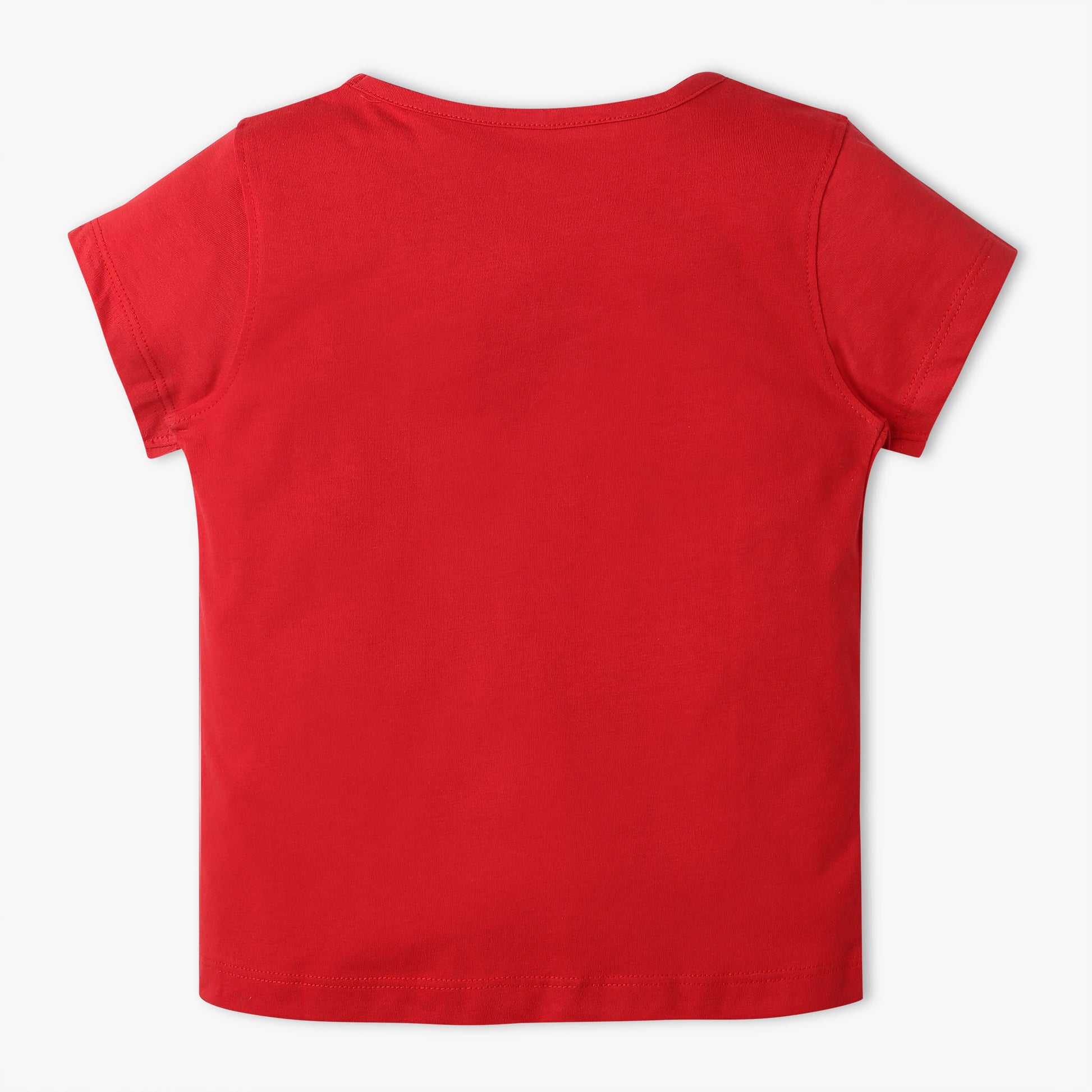 Girls Regular Fit Graphic Crew Neck T-Shirt