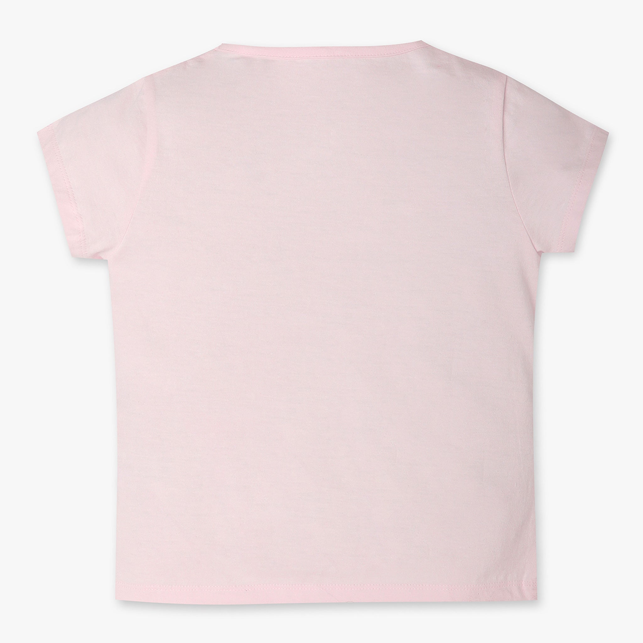 Girls Regular Fit Graphic Crew Neck T-Shirt