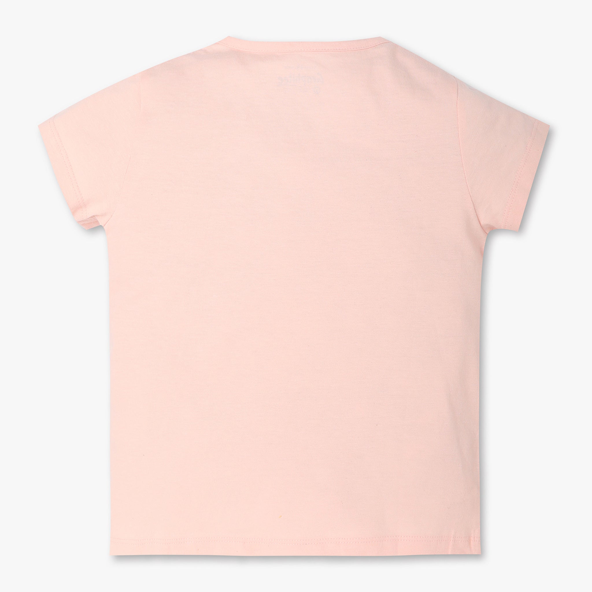 Girls Regular Fit Graphic Crew Neck T-Shirt