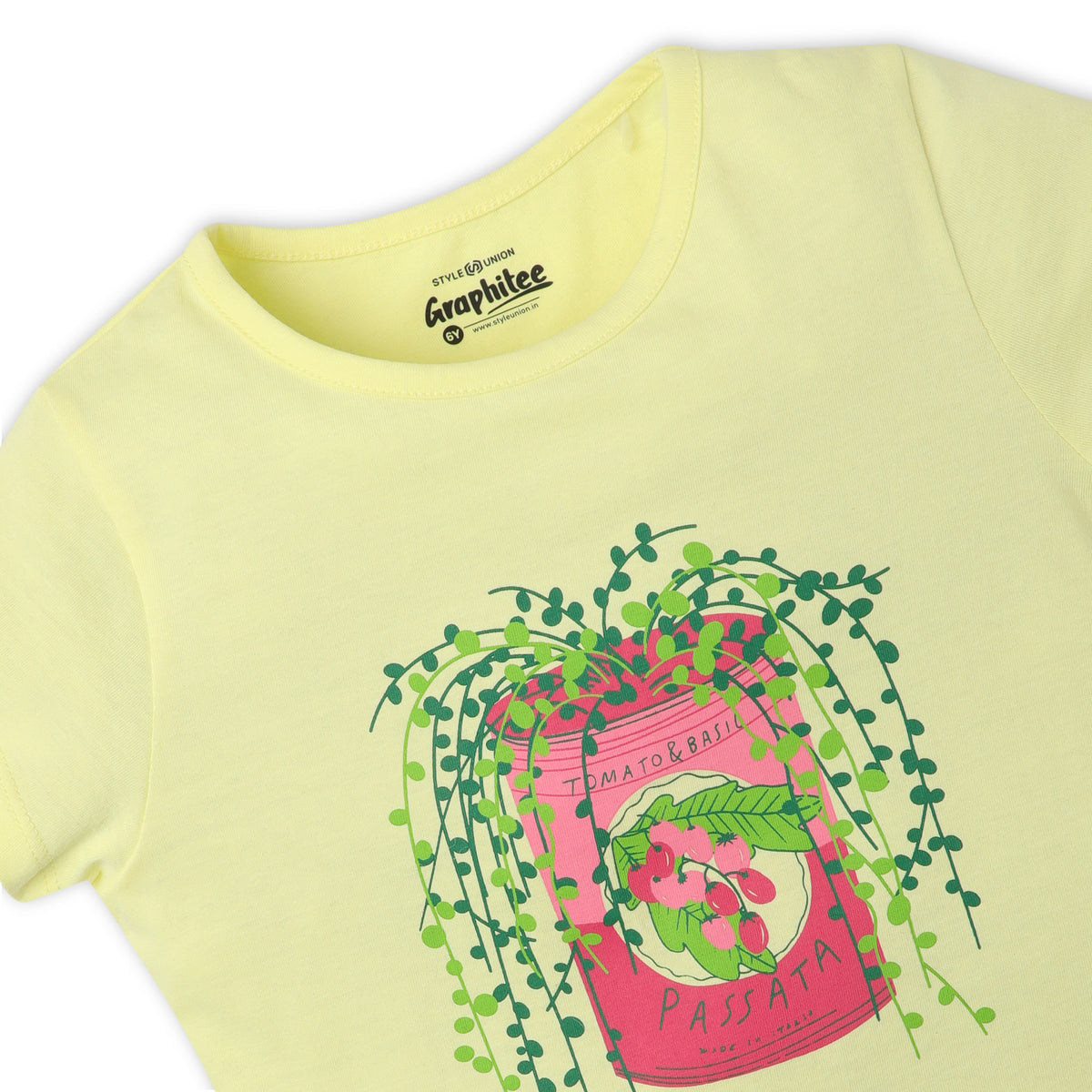 Girls Regular Fit Graphic Crew Neck Short Sleeve T-Shirt