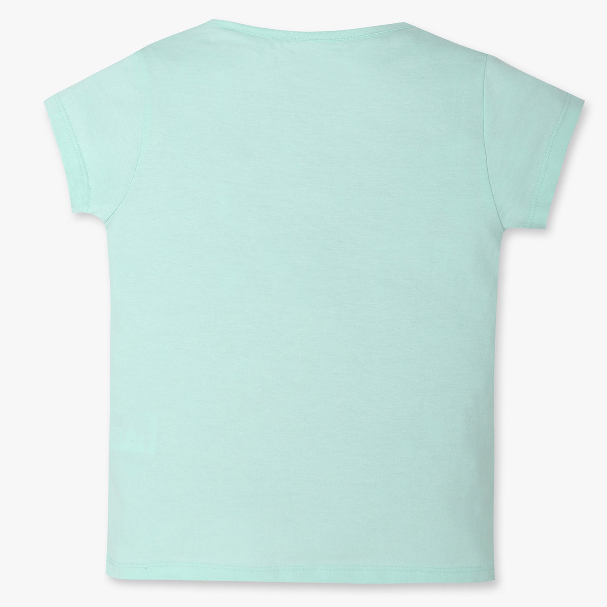 Girls Regular Fit Graphic Crew Neck T-Shirt