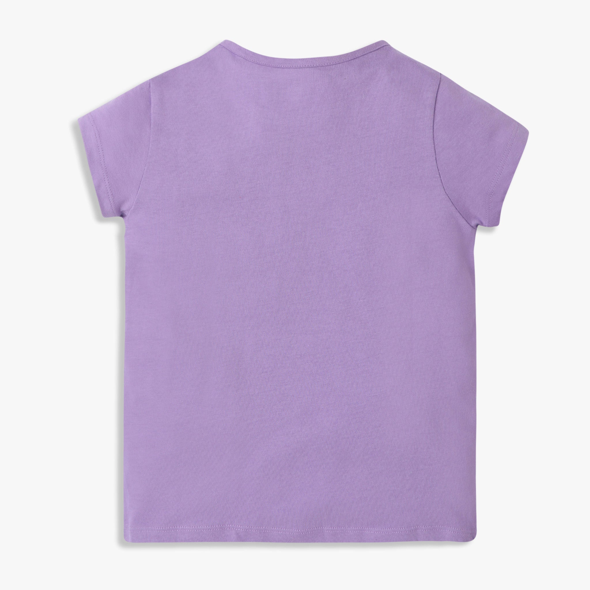 Girls Regular Fit Graphic Crew Neck T-Shirt