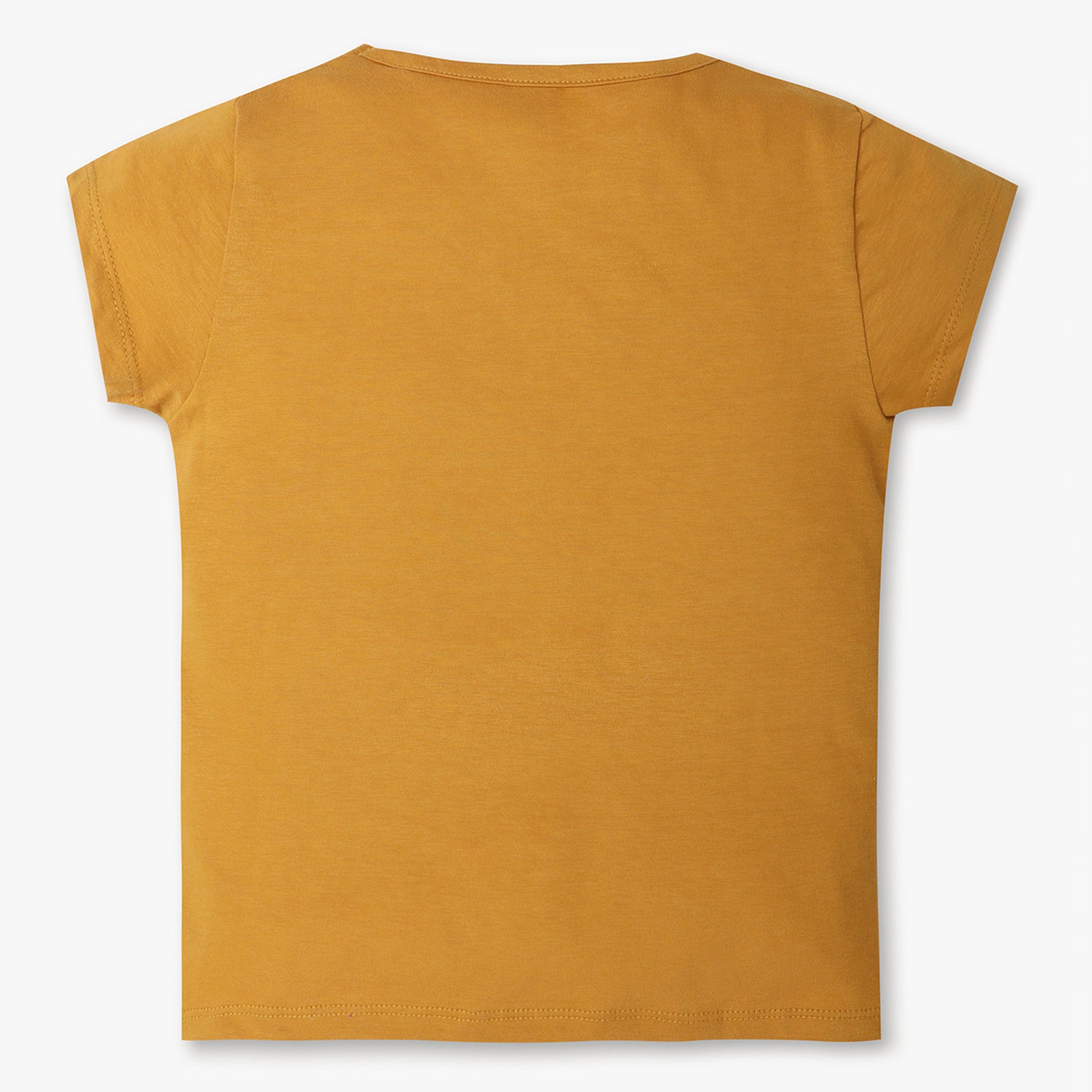 Girls Regular Fit Graphic Crew Neck T-Shirt