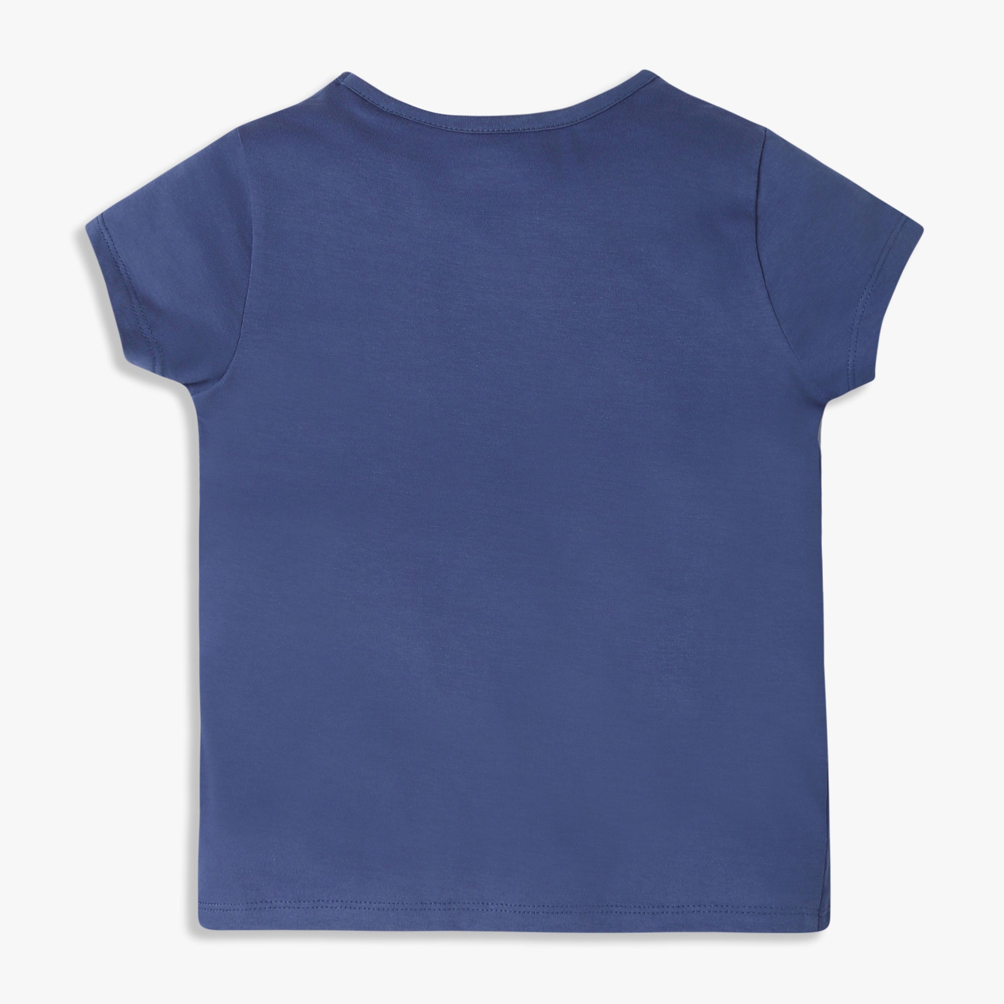 Girls Regular Fit Graphic Crew Neck T-Shirt