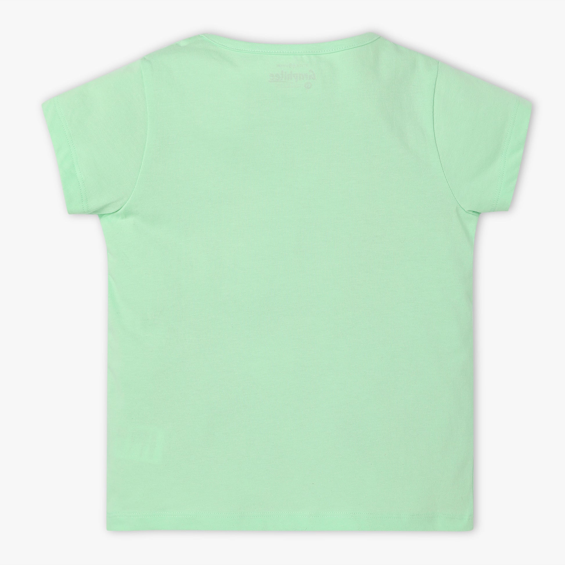 Girls Regular Fit Graphic Crew Neck Short Sleeve T-Shirt