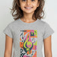 Girls Printed Cotton Graphitee