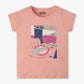 Girls Regular Fit Graphic Crew Neck Short Sleeve T-Shirt