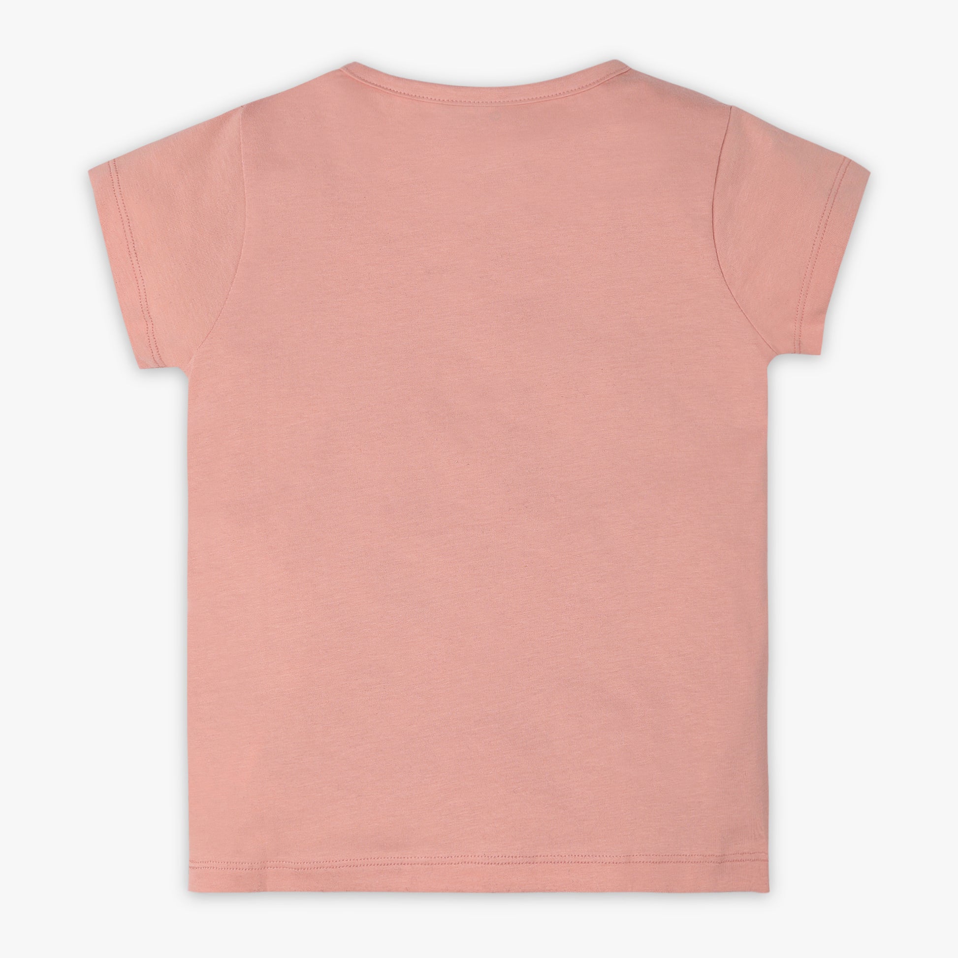 Girls Regular Fit Graphic Crew Neck Short Sleeve T-Shirt