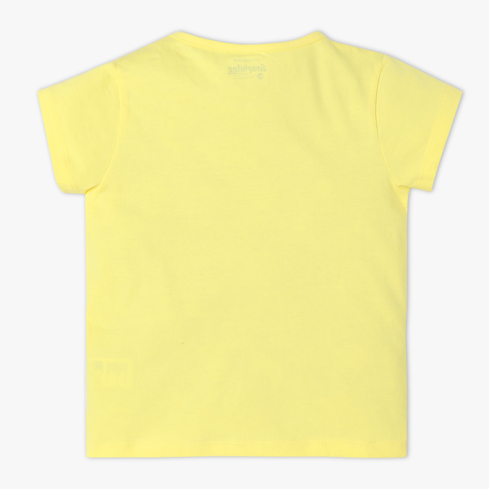 Girls Regular Fit Graphic Crew Neck Short Sleeve T-Shirt