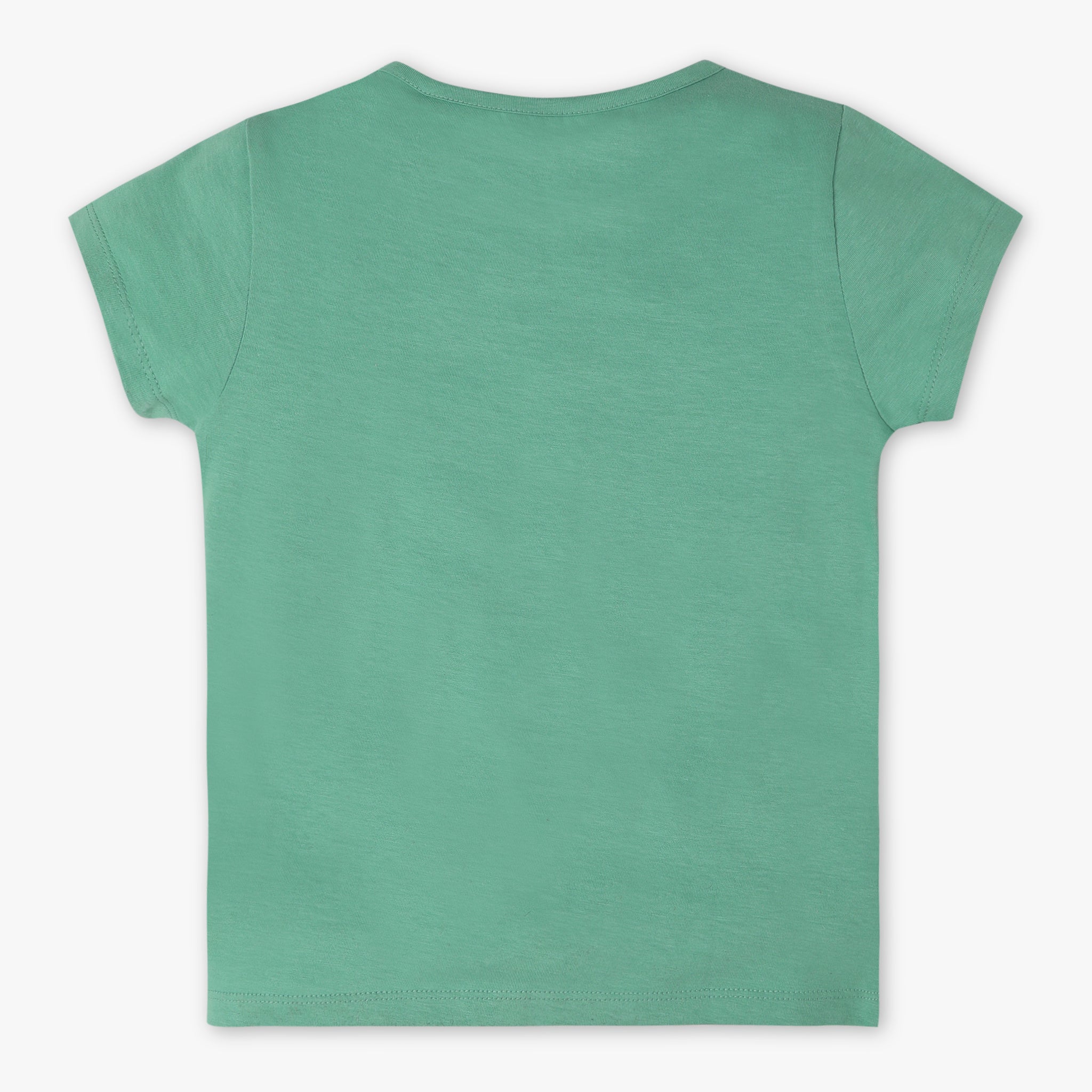 Girls Regular Fit Graphic Crew Neck Short Sleeve T-Shirt