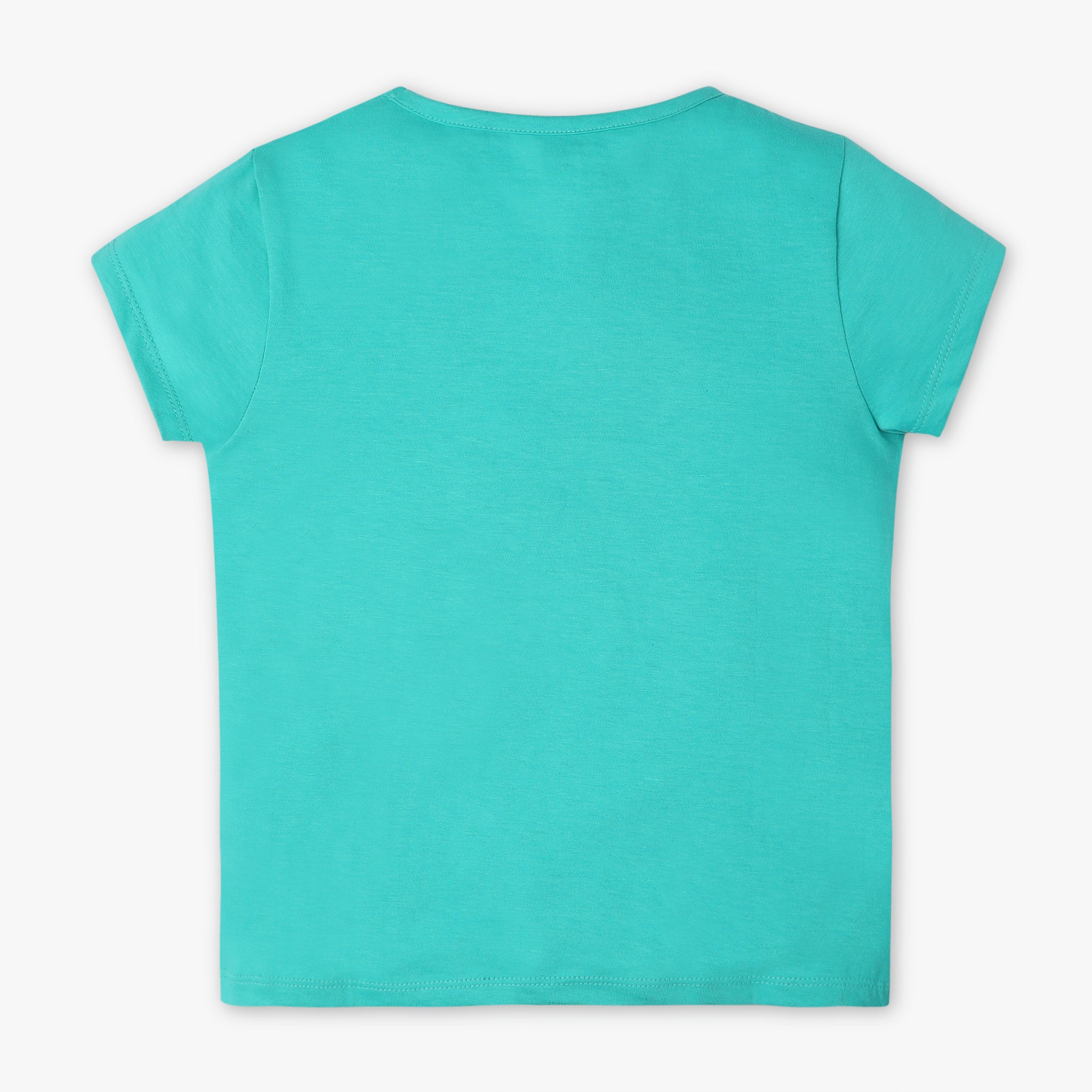 Girls Regular Fit Graphic Crew Neck Short Sleeve T-Shirt