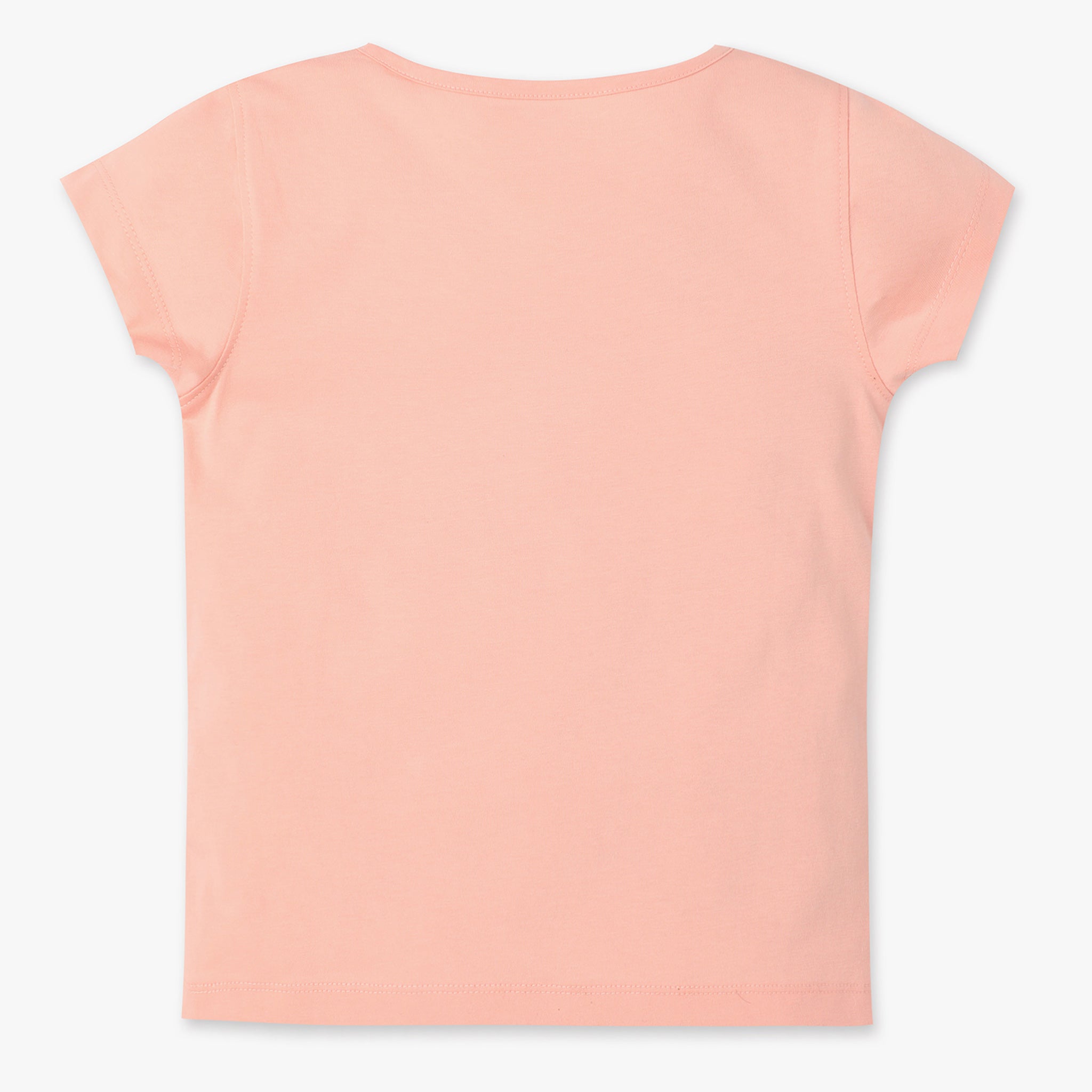 Girls Regular Fit Graphic Crew Neck Short Sleeve T-Shirt