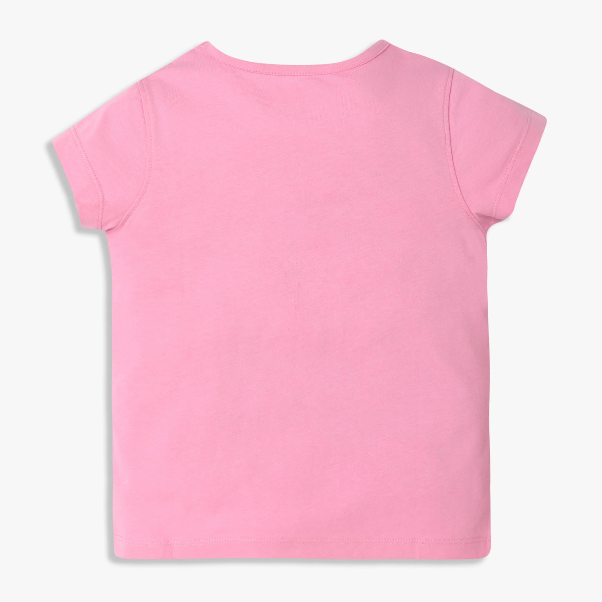 Girls Regular Fit Graphic Crew Neck T-Shirt