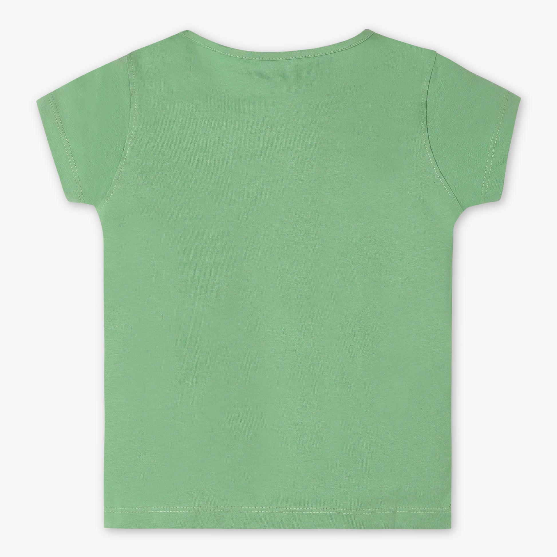 Girls Regular Fit Graphic Crew Neck Short Sleeve T-Shirt