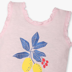 Girls Regular Fit Graphic Crew Neck T-Shirt