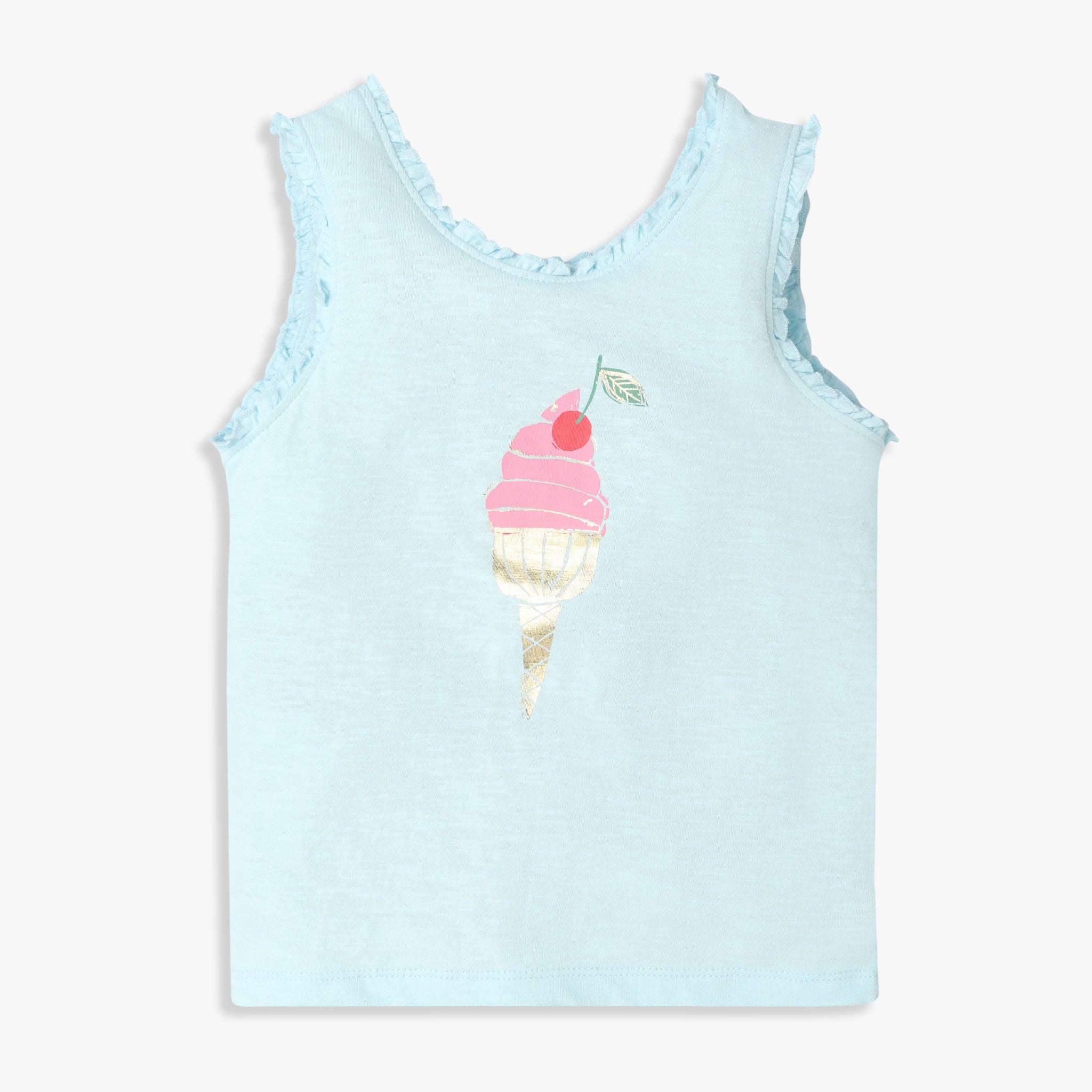 Girls Regular Fit Graphic Crew Neck T-Shirt