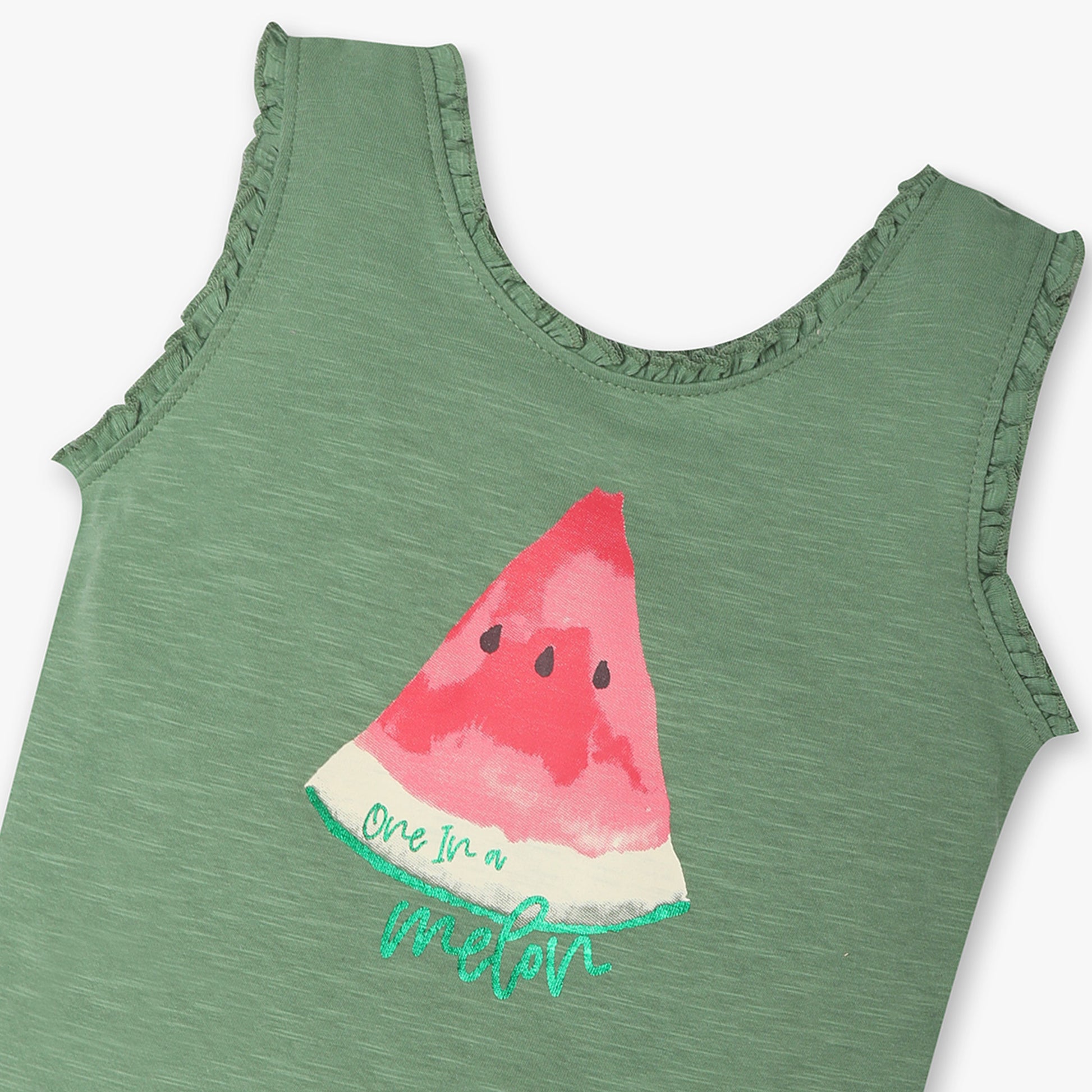 Girls Regular Fit Graphic Crew Neck T-Shirt