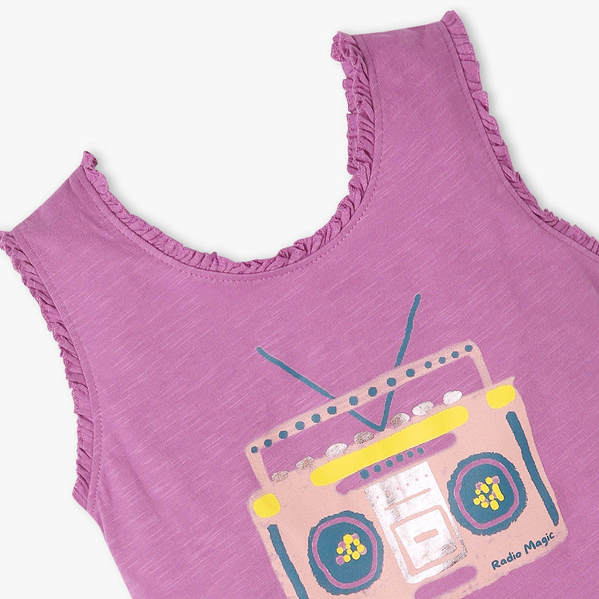 Girls Crew Neck "Fun Playtime Graphic T-Shirt | Basic Crew Neck Body with Half Sleeve | Regular Fit And Length | Breathable & Absorbent 100% Cotton Single Jersey Fabric"