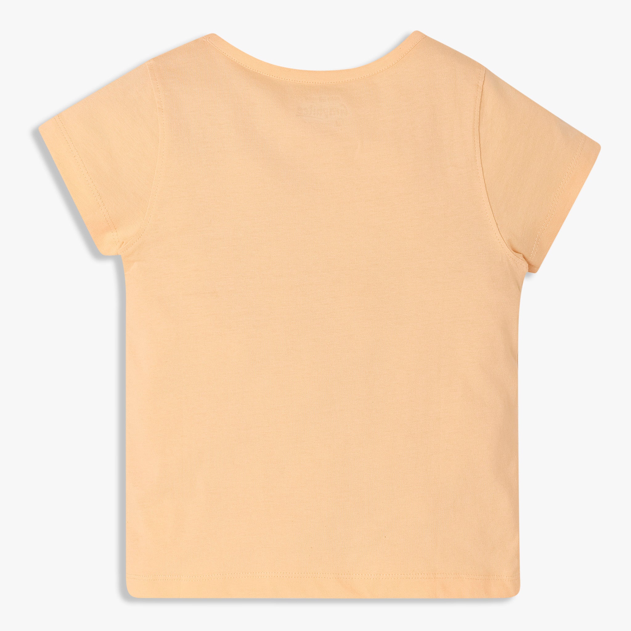 Girls Cotton Crew Neck Graphitee