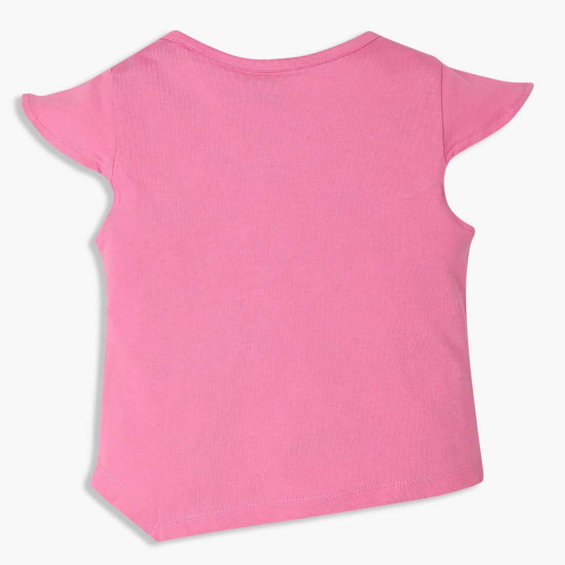 Girls Cotton Crew Neck Graphitee