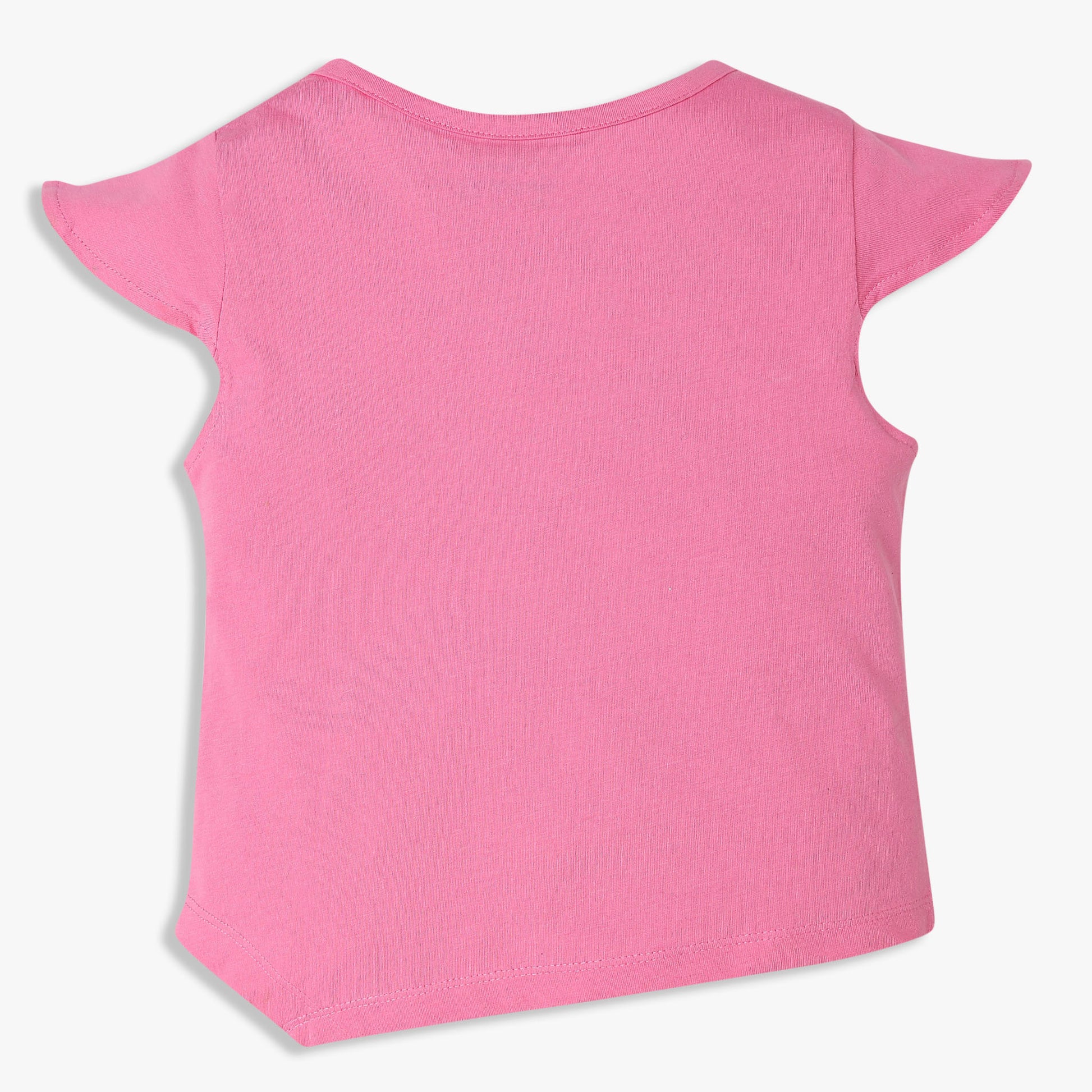 Girls Cotton Crew Neck Graphitee