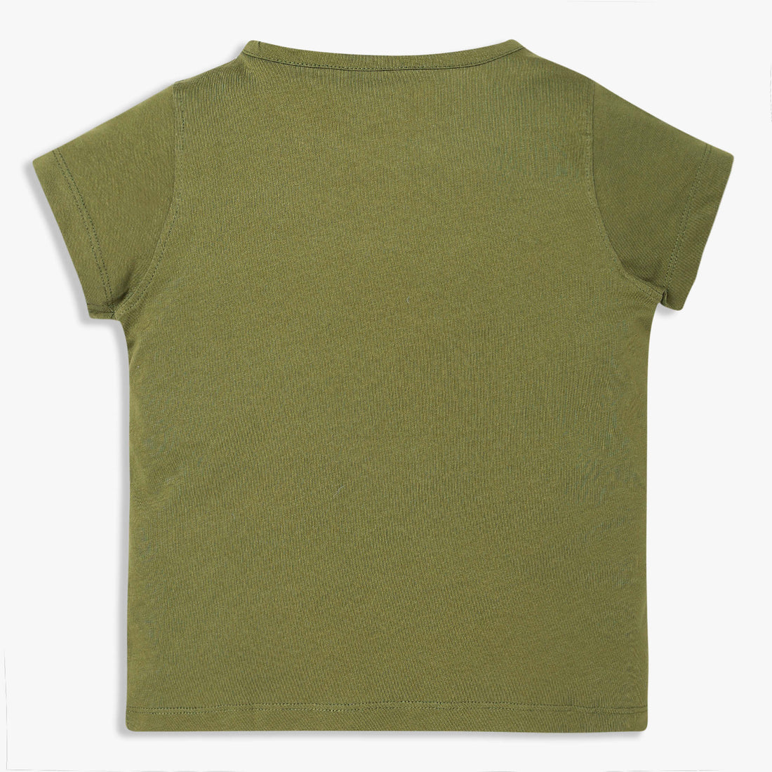 Girls Cotton Crew Neck Graphitee