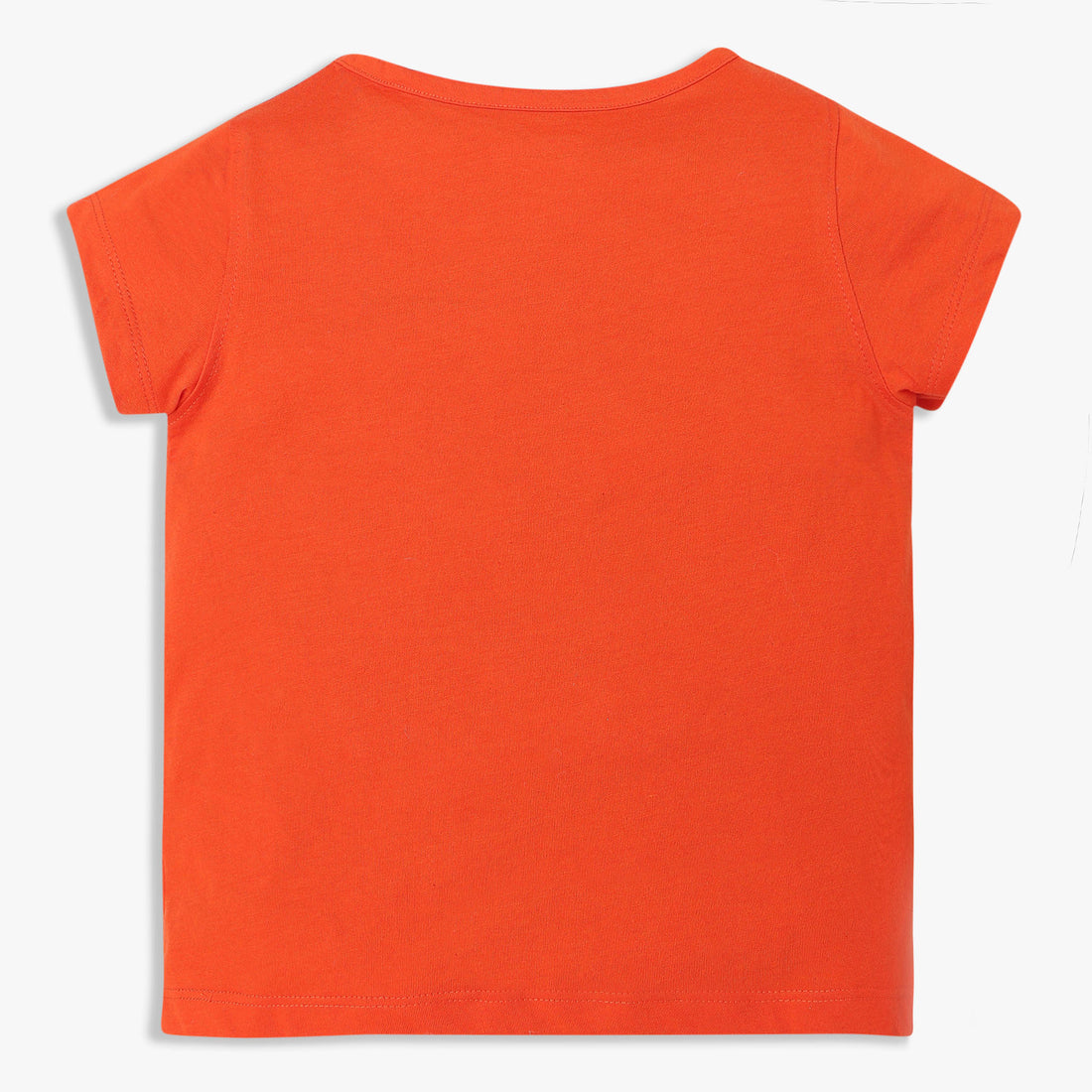 Girls Cotton Crew Neck Graphitee