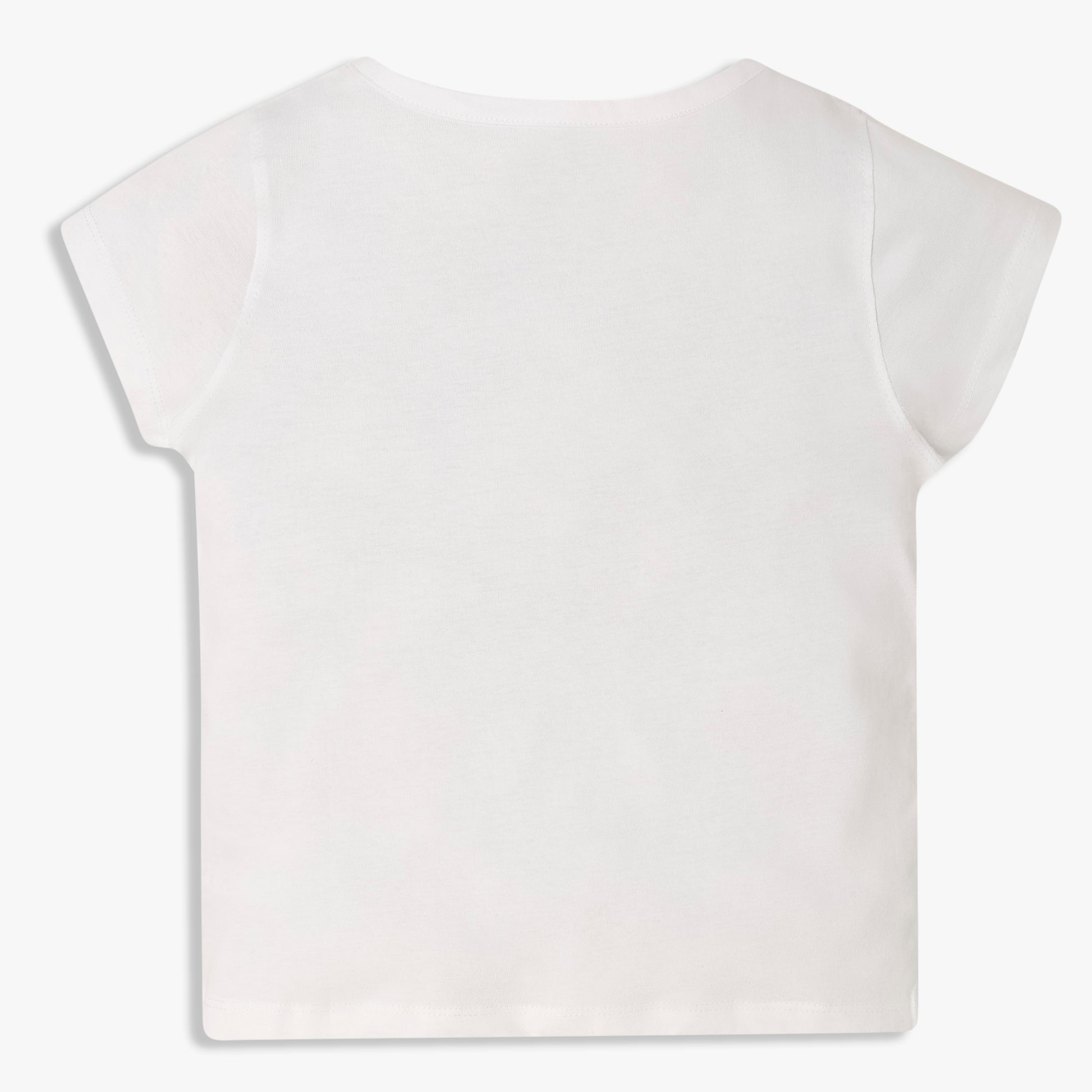 Girls Cotton Crew Neck Graphitee