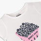 Girls Cotton Crew Neck Graphitee