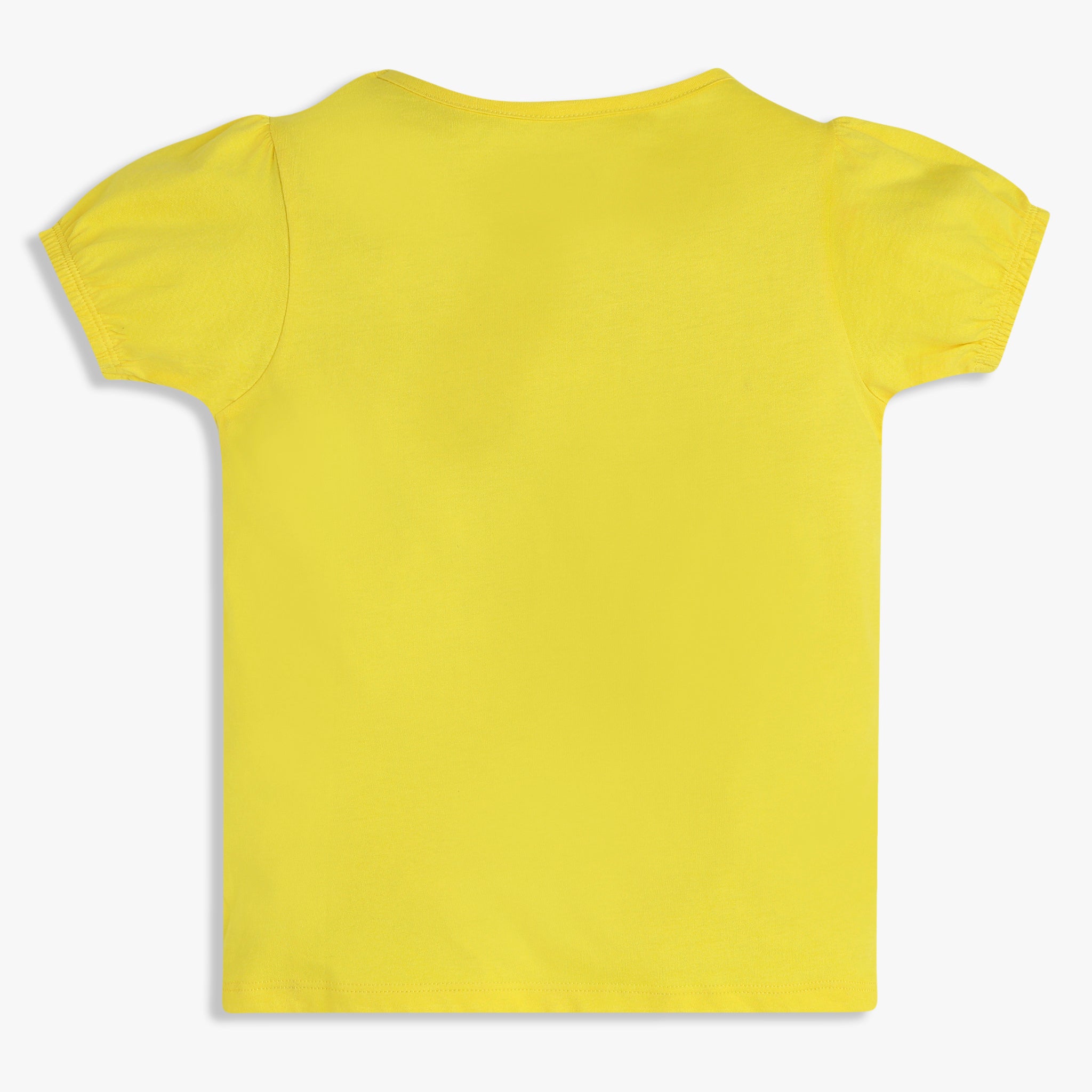 Girls Cotton Crew Neck Graphitee