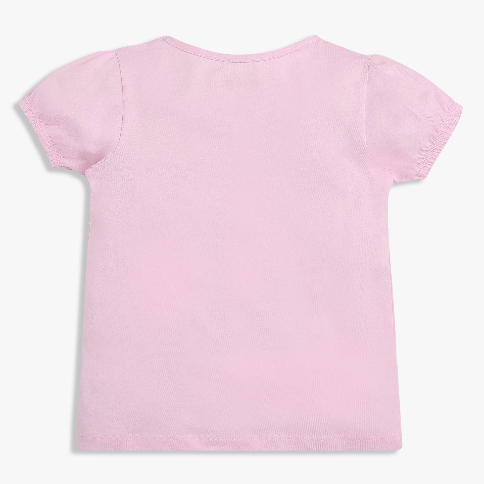Girls Cotton Crew Neck Graphitee